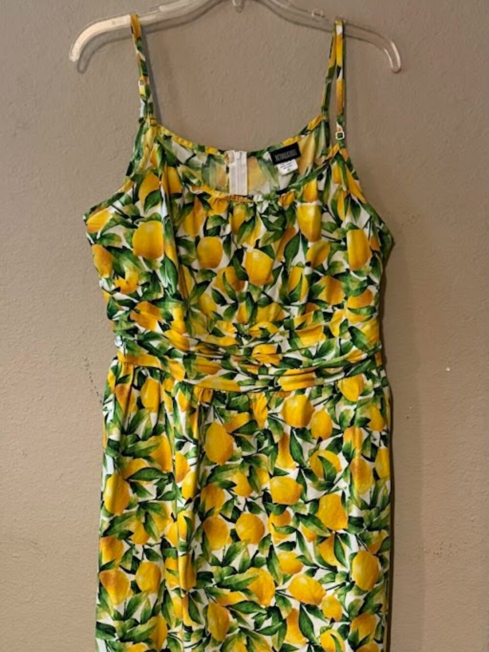 Retrolicious Lemon Strapped Dress